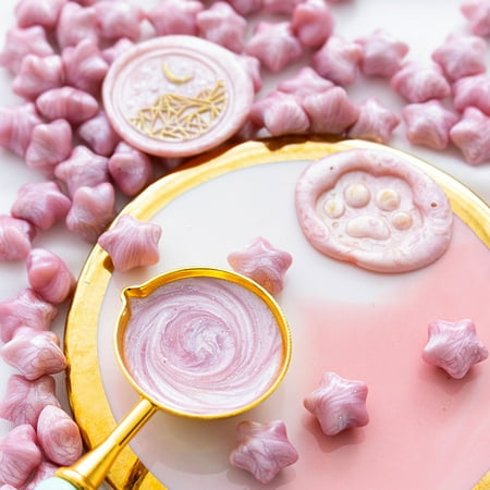 

Kotyreds Star-shape Wax Beads Craft Ornaments Creative Wax Particle for Wedding Post Card