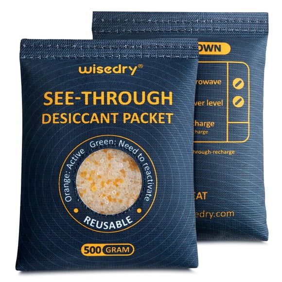 Deshumidificadores Wisedry de gel de sílice para coche, 2 unidades, 500 g, de Desecant Packs