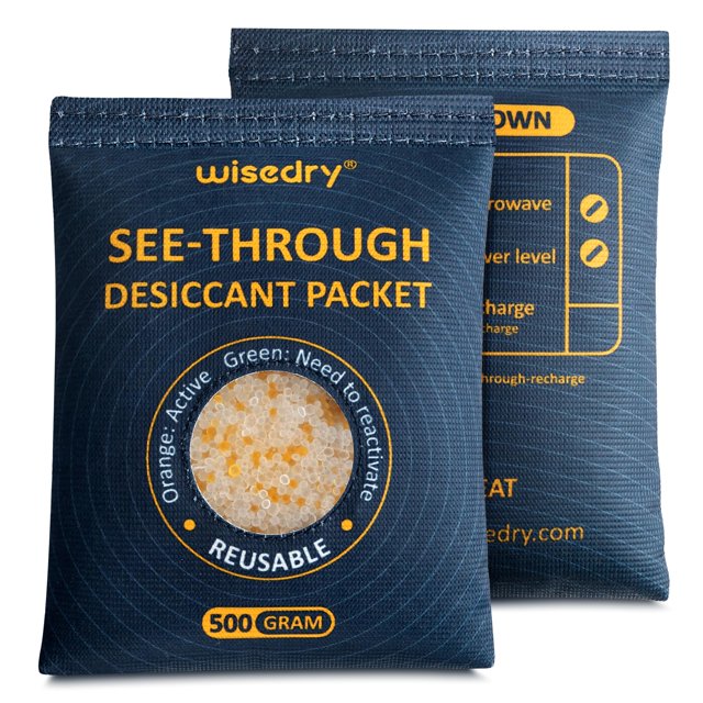 Deshumidificadores Wisedry de gel de sílice para coche, 2 unidades, 500 g, de Desecant Packs