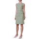 thumbnail image 2 of Vestido sin mangas de tweed para mujer Inspire Chic, con cuello barco, vestido de oficina ajustado, color verde, 2 of 5