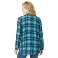 thumbnail image 2 of Woman Within Plus Size Classic Flannel Shirt, 2 of 5