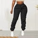 thumbnail image 5 of Amzcrzy Pantalones Cargo Mujer Color Liso Ligeros Senderismo Detalle Fruncido Cintura Elástica Cordón Cómodos Jogging Tallas S-2XL Negro, 5 of 7