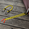 thumbnail image 3 of Outdoor Bungee Cords 6 pcs - Assorted 30/40/60cm Heavy Duty Elastic Tie Downs with Hooks, 6.5mm Thick Stretch Straps for Camping, Tent, Luggage, Tarp, and Travel, 3 of 6