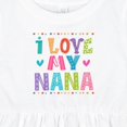 thumbnail image 4 of Inktastic I Love My Nana Grandkids Girls Baby Dress, 4 of 5