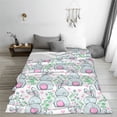 thumbnail image 5 of Pofeuu Rabbit Back View Print Ultra-Soft Micro Fleece Blanket,for Bed Or Sofa,All Season Throw Blankets Flannel Blanket-80"x60", 5 of 7