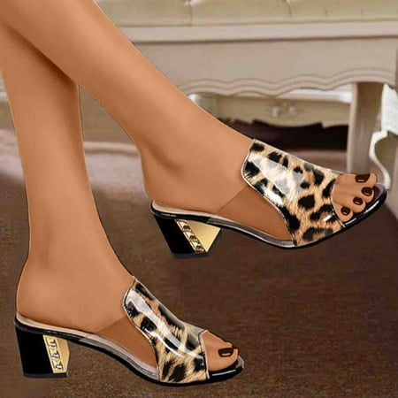 

Womens Open Toe Sandals non Slip- Open Toe Fish Mouth Casual Sandals Black Size 7