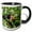 Black/White, variant on 3drose, White-faced Capuchin Monkey. Roatan, Bay Islands, Honduras, 11oz Two-tone Yellow Mug