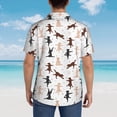 thumbnail image 6 of Balery Yoga Labrador Retriever Print Men's Hawaiian Shirts Short Sleeve Beach Shirt Relaxed Fit Vacation Button Down Shirts-XX-Large, 6 of 9
