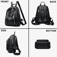 thumbnail image 3 of Sunyuer PU Leather Anti-Theft Backpack for Women, Lightweight Stylish & Spacious Purse Backpack, Fashion Versatile Bag for Daily Work Travel, 3 of 7