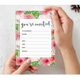 thumbnail image 5 of Inkdotpot Pack Of 30, You're Invited Invitations With Envelopes, Floral Invites for Your Wedding, Bridal Shower, Baby Shower, Birthday Invites Fill-In Style 5 X 7 Inches, 5 of 7