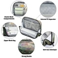 thumbnail image 4 of Pencil Bag with Magnetic Foldable Base Large Capacity Stand-Up Pencil Case Durable Nylon Pen Pouch Rainbow Cabbage, 4 of 7
