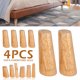 thumbnail image 3 of Muyoka Pluokvzr 4PCS Patas de Muebles de Madera, Patas de Sof谩 de Madera C贸nica Maciza de 9 cm Patas de Muebles de Reemplazo con Placa de Montaje y Tornillos y Tapetes Antideslizantes para sof谩 Mesa S, 3 of 7