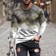 thumbnail image 1 of Blusas y camisas de manga larga con cuello redondo para hombre, blusas casuales de cuello redondo y manga larga, camisetas estampadas, blusas para hombre, 1 of 5