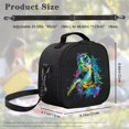 thumbnail image 5 of Jeiento Sea Turtle Insulated Lunch Box for Kids School Lunch Bag with Removable Shoulder Strap Black Meal Prep Tote Bag Leakproof Lunchbox for Boys Girls for Camping Hiking Picnic Beach, 5 of 6