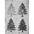 thumbnail image 2 of Addison Rugs Chantille Indoor/Outdoor Transitional Holiday Christmas Tree Gray Machine Washable Rectangle Rug, 10' x 14', 2 of 7