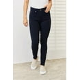 thumbnail image 3 of Womens Garment Dyed Tummy Shaping Skinny Jeans with Five Pocket Denim Slightly Stretchy for Everyday Wear Comfortable, 3 of 10