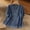 *Blue, variant on Women's Embroidered Denim Crew Neck Short Sleeve Button Down Shirt,Lightweight Casual Fashion Summer Top Blue,Women's Plus XXL