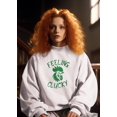 thumbnail image 4 of St Patricks Day Feeling Clucky Mens Sweatshirt, 4 of 5