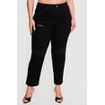 thumbnail image 3 of Women's Plus Size WAX High Waisted Distressed Mom Jeans, 3 of 4