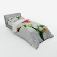 thumbnail image 3 of Ambesonne Garden Bedding Set 4 Pcs, Flowering Poppy, Queen, Red Green White, 3 of 3