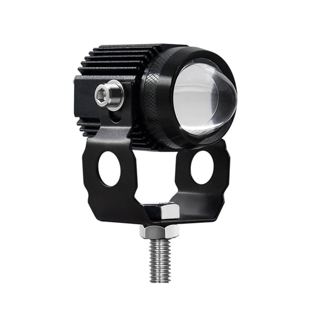 1 lámpara LED antiniebla para conducción de motocicletas, de dos colores, 6000 K
