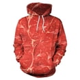 thumbnail image 3 of Sudadera con capucha para hombre y mujer, jersey de manga larga con estampado 3D de comida, ropa de calle Unisex para Halloween, 3 of 4