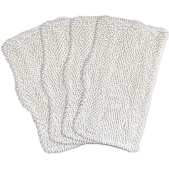 Steam Mop Cleaning Pads 4 pc, Replacement Shark S3101, S3102, S3250, S3251, SK115, SK140, SK141, SK435CO, SK460, Shark Steam Mop S1000WM
