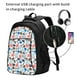 thumbnail image 2 of Fotbe Sport Items Mochila con Estampado y Puerto USB para Hombre y Mujer, Mochila Antirrobo, Mochila de Viaje, Mochila Escolar, Mochila Universitaria, 2 of 7