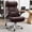 Coffee, variant on FASTES Leather Office Chair Big and Tall Desk Office Chair, 500lbs Computer Chair Ergonomic Extra Wide Gaming Chair with Adjustable Lumbar Support 5D Flip Arms, Black