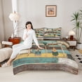 thumbnail image 4 of Homewish Retro Paddle Bedding Comforter Set 2pcs for Female Men Adults,Lake House Twin Comforter Sets Microfiber,Rustic Vintage Cabin Breathable Bedding Set,Super Cozy Room Decor,Reversible, 4 of 8