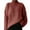 Red, variant on AOOCHASLIY Sweaters Fall Clothes Fashion Women Solid Long Sleeve Pullove Turtleneck-Neck Casual Sweater Tops