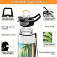 thumbnail image 4 of A Dinosaur and Forest Sports Water Bottle Portable Travel Mug 32oz BPA Free Leak Proof Straw Transparent Tritan for Gym Yoga Cycling Camping, 4 of 7