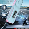 thumbnail image 6 of for Samsung Galaxy A35 5G Case with Slide Camera Cover & Screen Protector (2 PCS), A35 Case Build in 360° Rotating Ring Kickstand, Military Grade Protective Case for Galaxy A35 Phone Cases, Mint, 6 of 13