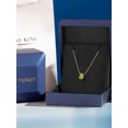 thumbnail image 5 of Gem Stone King 10K Yellow Gold Green Peridot Pendant Necklace for Women | 0.68 Cttw | Gemstone August Birthstone | Pear Shape 7X5MM | With 18 inch Chain, 5 of 6