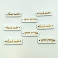 thumbnail image 3 of 50 Pieces Handmade Label Wooden 2-holes Buttons Gift Tags For Scrapbooking Craft 30mm White, 3 of 7