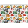 thumbnail image 4 of SKYSONIC 36x24in Watercolor Pumpkin Autumn Area Rug, Harvest Fall Fruit Non-Slip Floor Carpet for Indoor Living Dining Room Bedroom, 4 of 5