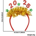 thumbnail image 2 of 3 piezas 2025 Diadema de Año Nuevo Suministros para Fiestas de Año Nuevo Aros para el Cabello de Año Nuevo Accesorios para el Cabello para Fiestas de Año Nuevo, 2 of 5