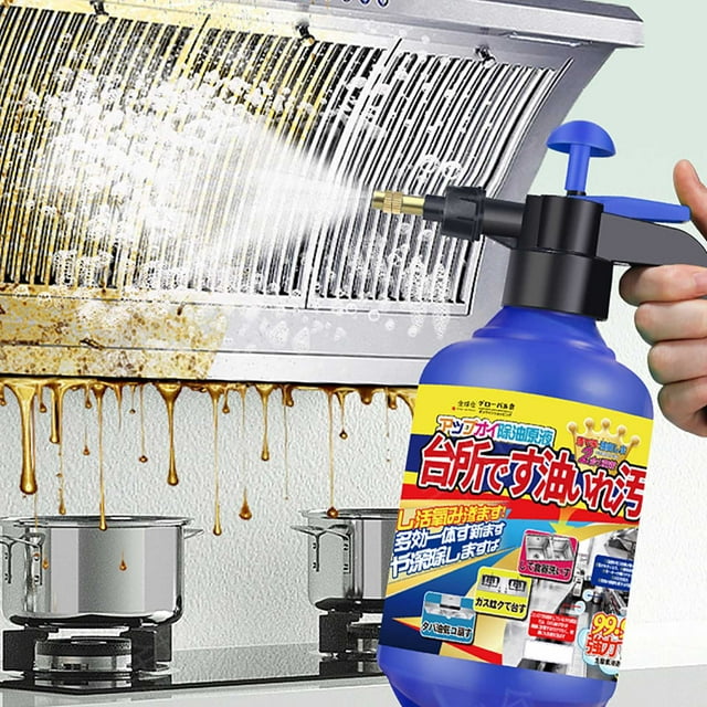 Limpieza de Aceite de Cocina Limpieza de Aceite Fuerte Limpieza de Aceite Pesado Descontaminación Limpieza de Estufa Regadera (No Contiene Solución de Limpieza)