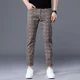 thumbnail image 4 of Pantalones casuales de verano para hombre, de algodón, ajustados, de talla grande, nuevos, estéticos, de estilo coreano, de diseñador clásico, 4 of 5