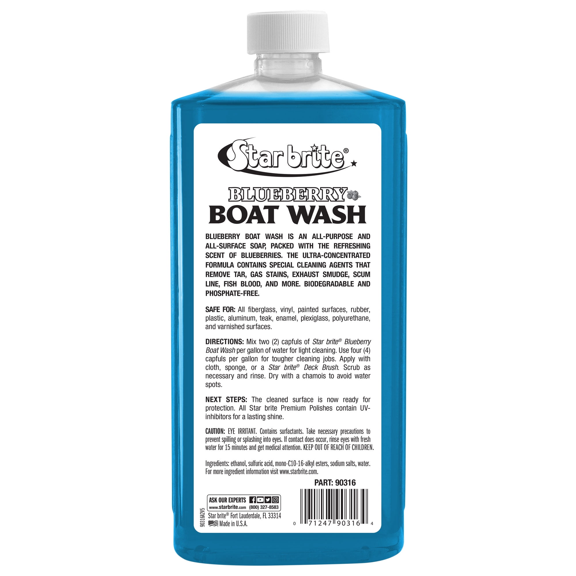 Star brite Concentrated Boat Wash - Blueberry Scent, Phosphate-Free