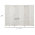 thumbnail image 3 of HOMCOM 6 Panel Folding Room Divider Privacy Screen Indoor Home Decoration, 3 of 10