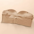 thumbnail image 5 of ALLLIST Push up Womens Underwear Seamless Wirefree Plunge Cozy Beige Plian Balconette Bras for Ladies Size L, 5 of 5