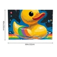 thumbnail image 3 of RKSupls Tapestry Wall Hanging Art, Yellow Rubber Duck Rainbow Float Tapestry Decoration for Daily Bedroom, Dorm, Living Room, Apartment Hallway Home Decor, 3 of 5