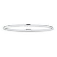 thumbnail image 1 of Personalized Plain Simple Flat Edge Layering Stacking Strong 3MM Shinny .925 Sterling Silver Bangle Bracelet for Women Teen Customizable, 1 of 4