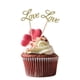 thumbnail image 3 of 20 piezas de papel brillante dorado Cake Cupcake Toppers Palillos de Decoración, 3 of 9