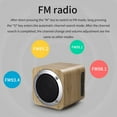 thumbnail image 5 of Portable Bluetooth Speaker with FM Radio, 8W Stereo Sound, 10-Hour Playtime, TF Card & AUX Input - Khaki, 1800mAh Battery, 10m Wireless Range, Compact 4.1x4.1x3.9in Design, 5 of 9