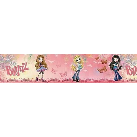 Bratz Fashion Pixiez 5" x 12" Wall Border Decal