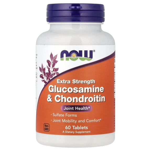 NOW Foods - Glucosamine and Chondroitin Sulfate Extra Strength Joint Health - 60 Tablets