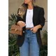 thumbnail image 5 of Blazer PRETTYGARDEN 2025 para mujer, casual, de negocios, color negro, 5 of 6