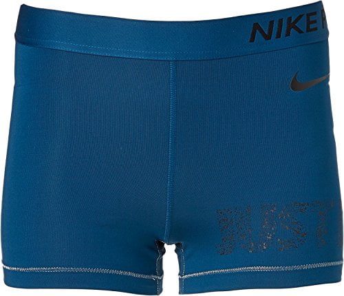 blue nike pro shorts